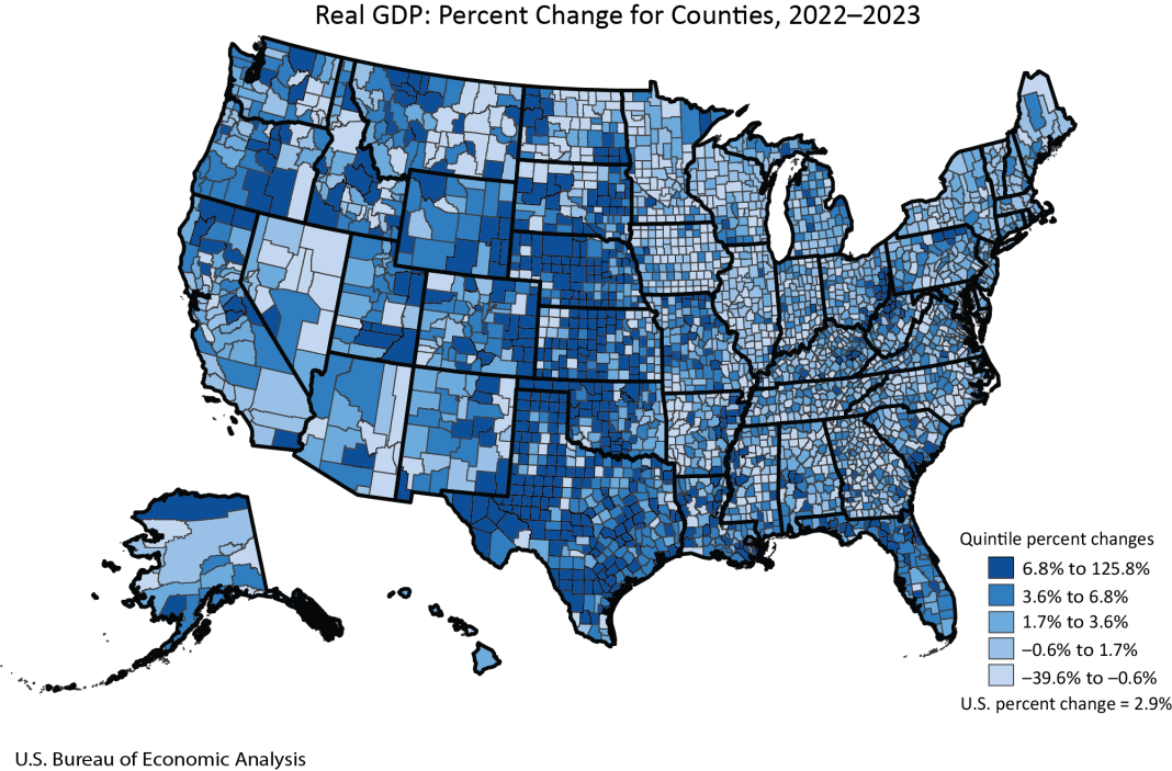 Gross Domestic Product by County and Metropolitan Area, 2023