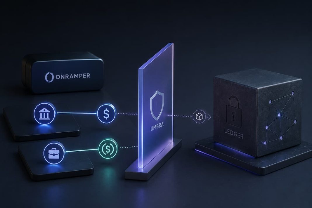 Decoupling the Ledger: Umbra Integrates Onramper for Private Fiat Ramps and Isolated Crypto Payroll