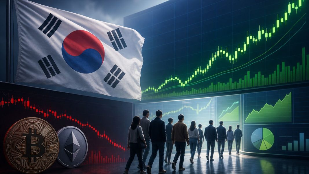 South Korea's Crypto Trading Slumps as Retail Investors Return to Stocks