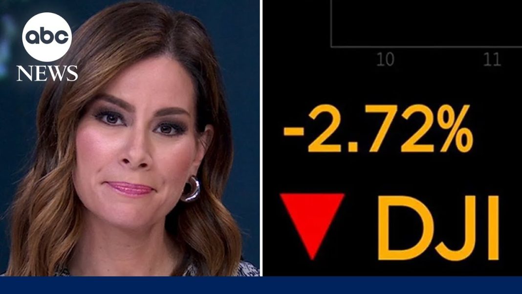 Stocks plummet in the wake of Trump’s sweeping tariffs announcement