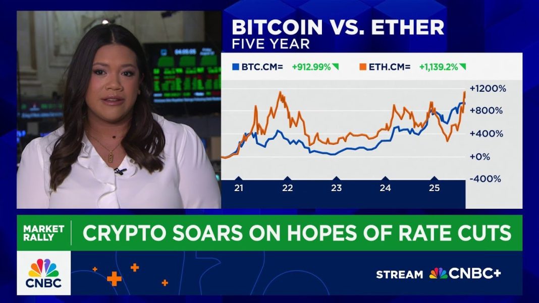 Crypto soars on hopes of interest rate cuts
