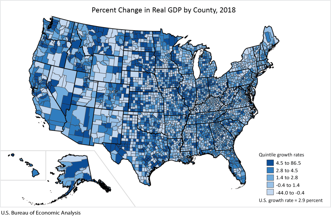 Local Area Gross Domestic Product, 2018
